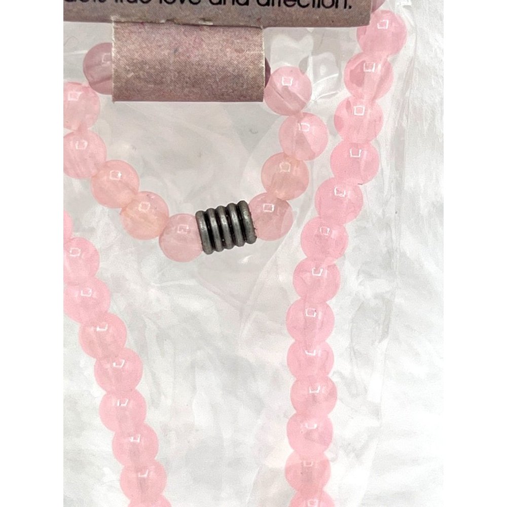 2 Bracelet and Ring Sets 1 Amethyst, 1 Rose Quartz Insatiable Happiness Combo Ze